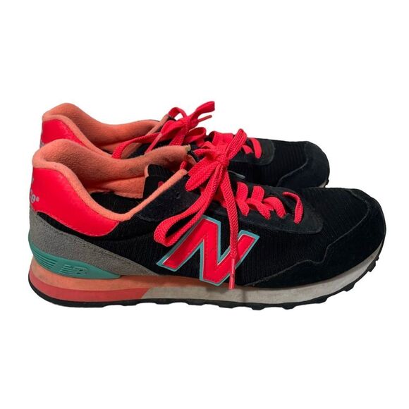 New Balance 515 Black Multicolor Athletic Sneakers - Picture 1 of 9